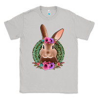 Moon Dust western leopard and flowers easter bunny Classic Tee - Jasminsmagicworld