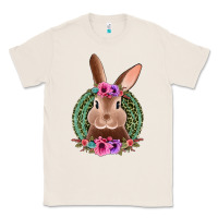 Natural western leopard and flowers easter bunny Classic Tee - Jasminsmagicworld