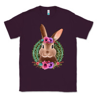Plum western leopard and flowers easter bunny Classic Tee - Jasminsmagicworld