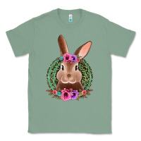 Sage western leopard and flowers easter bunny Classic Tee - Jasminsmagicworld