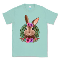 Seafoam western leopard and flowers easter bunny Classic Tee - Jasminsmagicworld