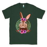 Sports Green western leopard and flowers easter bunny Classic Tee - Jasminsmagicworld