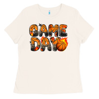 Bone game day basketball leopard Ladies Tee - Zillion Design Studio