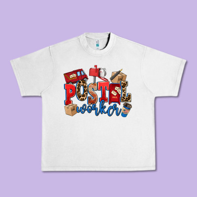 Postal Worker Urban Heavy Tee Designed By Adodesignshop