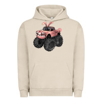 Pigment French Oak Easter monster truck Easter Day Urban Hoodie - HowdyJamesFarm