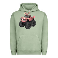 Pigment Oil Green Easter monster truck Easter Day Urban Hoodie - HowdyJamesFarm