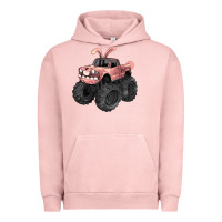 Pigment Salmon Easter monster truck Easter Day Urban Hoodie - HowdyJamesFarm