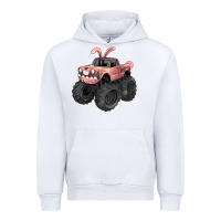 White Easter monster truck Easter Day Urban Hoodie - HowdyJamesFarm