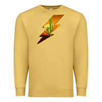 Antique Gold Cactus Sunset Lightning Premium Sweatshirt - Bettercallsaul