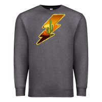 Charcoal Heather Cactus Sunset Lightning Premium Sweatshirt - Bettercallsaul