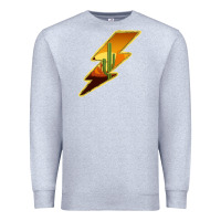 Heather Grey Cactus Sunset Lightning Premium Sweatshirt - Bettercallsaul