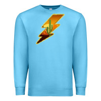 Ocean Blue Cactus Sunset Lightning Premium Sweatshirt - Bettercallsaul