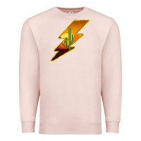 Pale Pink Cactus Sunset Lightning Premium Sweatshirt - Bettercallsaul