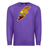 Purple Cactus Sunset Lightning Premium Sweatshirt - Bettercallsaul