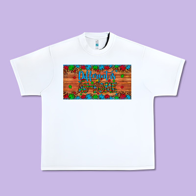 Different Is Au Some Autism Awareness License Plate Urban Heavy Tee Designed By Artiststas