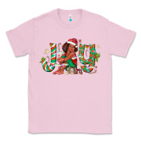 Bubblegum Pink Joy Girl Black Classic Tee - CowhideDigitalArt