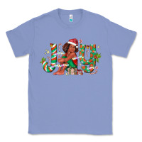 Colony Blue Joy Girl Black Classic Tee - CowhideDigitalArt