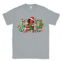 Heather Grey Joy Girl Black Classic Tee - CowhideDigitalArt