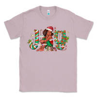 Lilac Joy Girl Black Classic Tee - CowhideDigitalArt