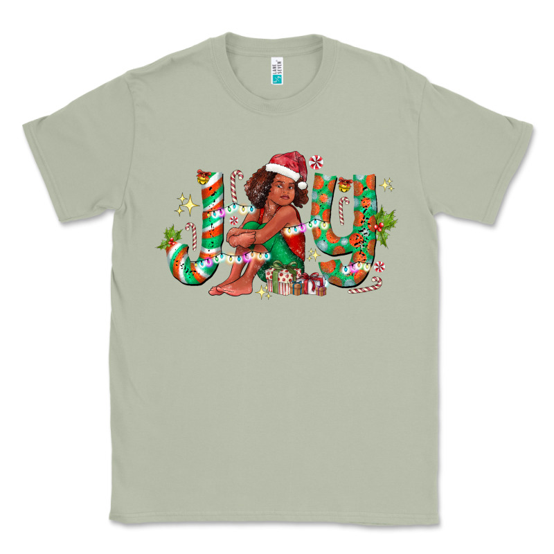 Joy Girl Black Classic Tee by CowhideDigitalArt | Teevron