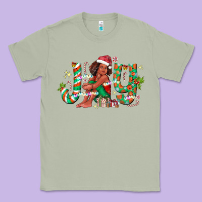 Joy Girl Black Classic Tee Designed By Cowhidedigitalart