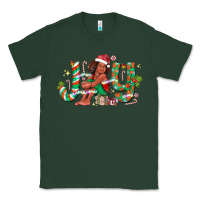Sports Green Joy Girl Black Classic Tee - CowhideDigitalArt