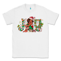 White Joy Girl Black Classic Tee - CowhideDigitalArt