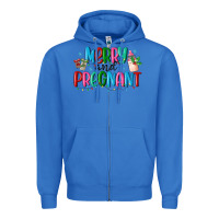 True Royal merry and pregnant Zipper Hoodie - MaliasSmallBusiness