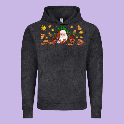 Christmas Feeling Jolly Santa Vintage Hoodie Designed By Artiststas