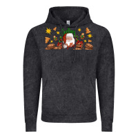 Vintage Black Christmas feeling jolly santa Vintage Hoodie - Artiststas