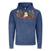 Vintage Denim Christmas feeling jolly santa Vintage Hoodie - Artiststas