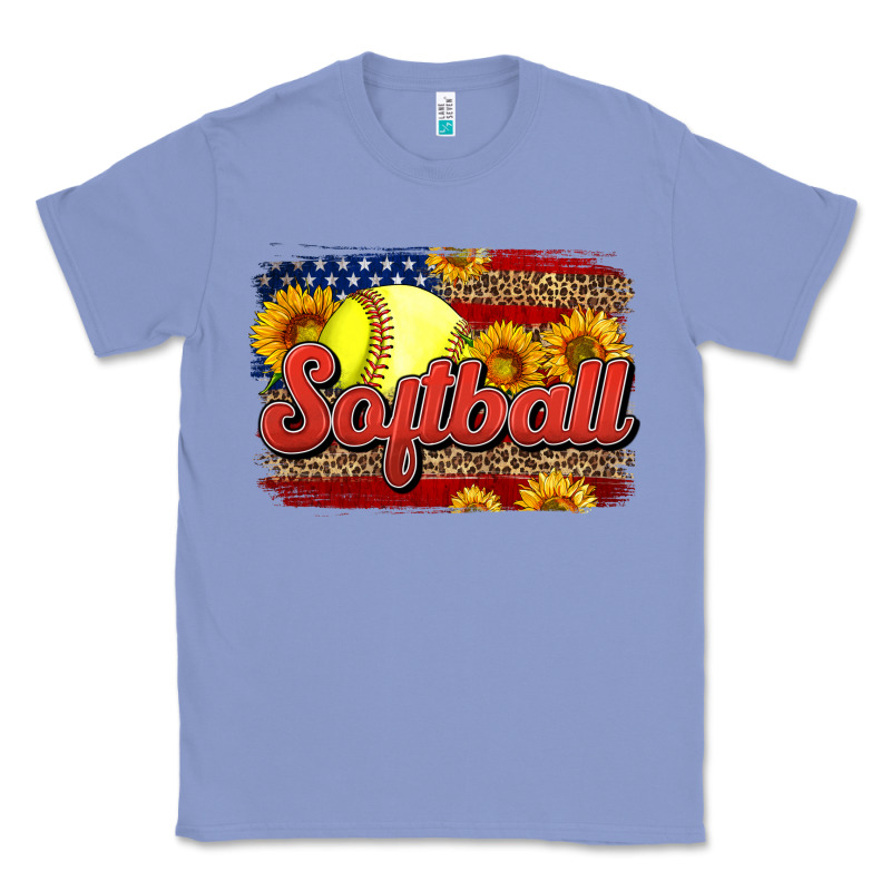 Western American Flag Softball Classic Tee by LillyAllenDesigns | Teevron