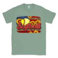 Sage Western American Flag Softball Classic Tee - LillyAllenDesigns