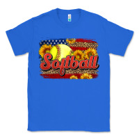 True Royal Western American Flag Softball Classic Tee - LillyAllenDesigns