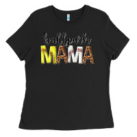 Black ballpark mama Ladies Tee - texasbilliewilder