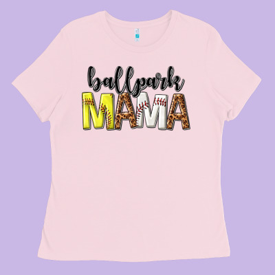 Ladies Tee ballpark mama