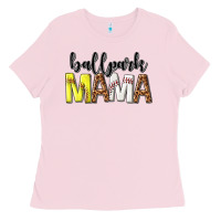 Bubblegum Pink ballpark mama Ladies Tee - texasbilliewilder