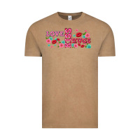 Floral Love And Kiss Vintage Tee | Teevron