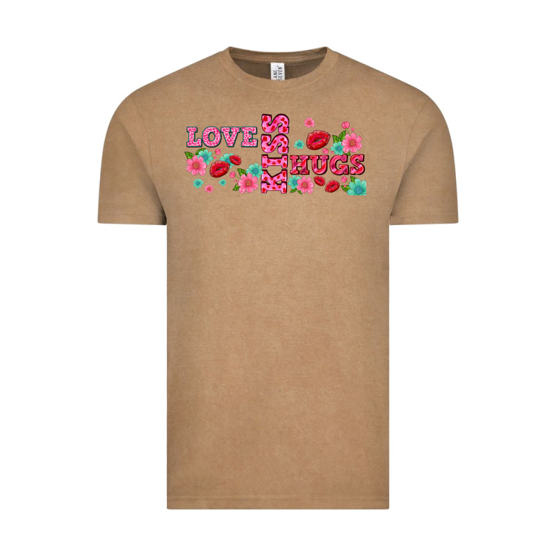 Floral Love And Kiss Vintage Tee by AdoDesignShop | Teevron