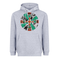 Heather Grey western windmill Heavyweight Hoodie - Jasminsmagicworld