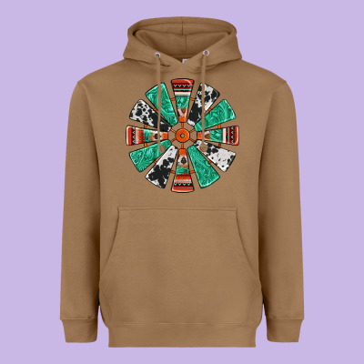 Western Windmill Heavyweight Hoodie Designed By Jasminsmagicworld
