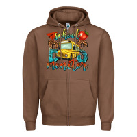Chestnut school bus monitor Zipper Hoodie - NancyCooperArtShop
