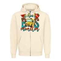 Sandshell school bus monitor Zipper Hoodie - NancyCooperArtShop