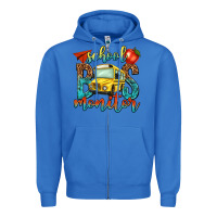 True Royal school bus monitor Zipper Hoodie - NancyCooperArtShop