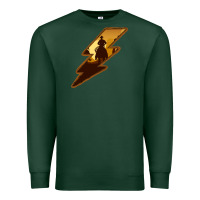 Sports Green Cowboy Sunset Lightning Premium Sweatshirt - Bettercallsaul
