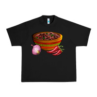 Black chilli con carne Urban Heavy Tee - AdoDesignShop