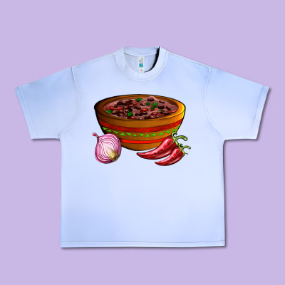 Chilli Con Carne Urban Heavy Tee Designed By Adodesignshop