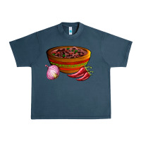 Midnight Navy chilli con carne Urban Heavy Tee - AdoDesignShop
