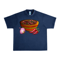 Navy chilli con carne Urban Heavy Tee - AdoDesignShop