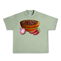 Oil Green chilli con carne Urban Heavy Tee - AdoDesignShop